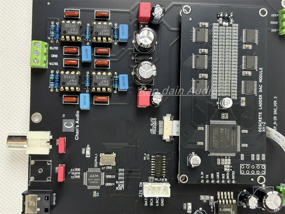 Mais recente atualização positiva e negativa dac complementar r2r placa decodificação pcm24 bit resistor discreto escada placa decodificação