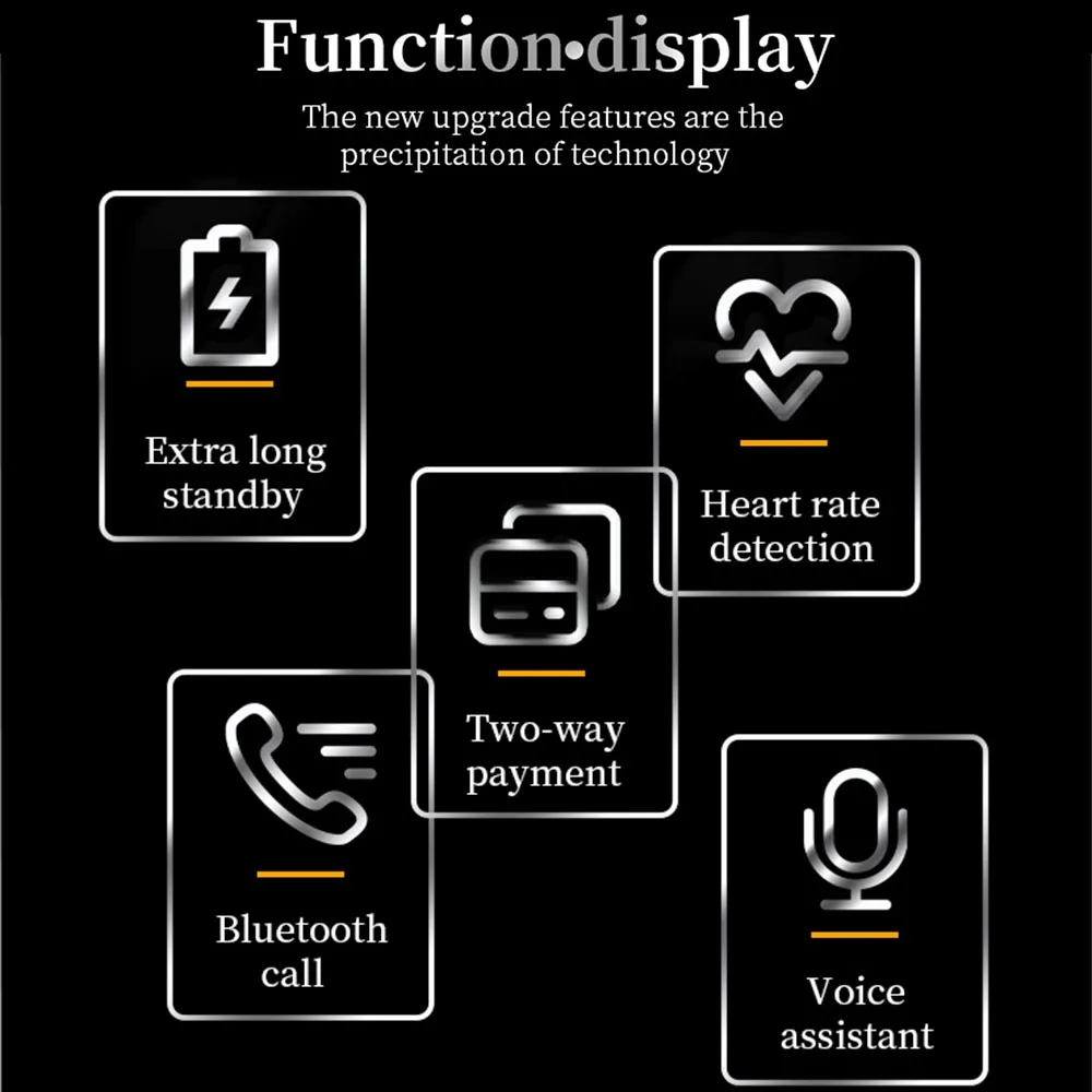 Smart Watch 1.53" Blue Tooth Call Men Heart Rate Wireless Charge Watches Waterproof Voice Assistant Sports Fitness Smartwatch