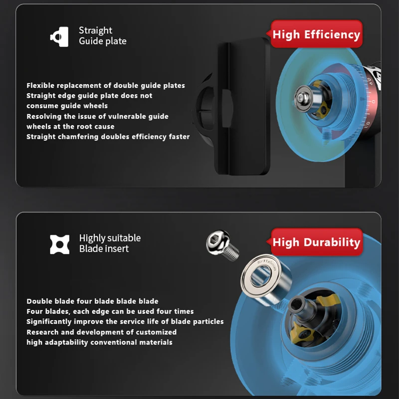 AOCKE Pneumatic Chamfering Gun Chamfering Tool Air Mini Grinder ...