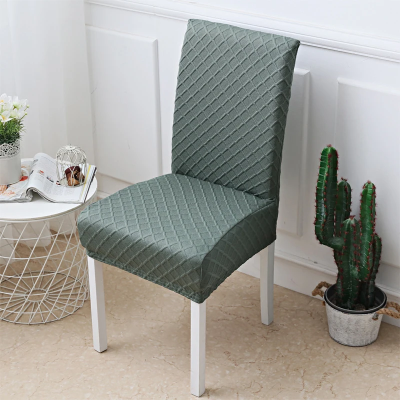 M Size Solid Color Elasticity Bar Chair Cover Short Size Seat Case-016