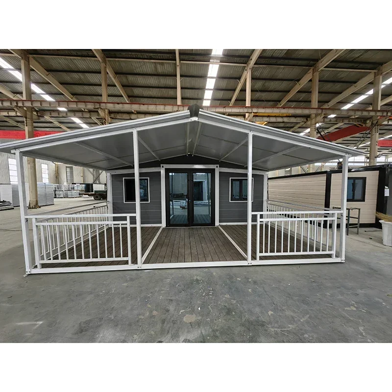 Ready Made Smart Prefabricated House Folding House Prefabricated Container House Expandable Container Store With Full Bathroom