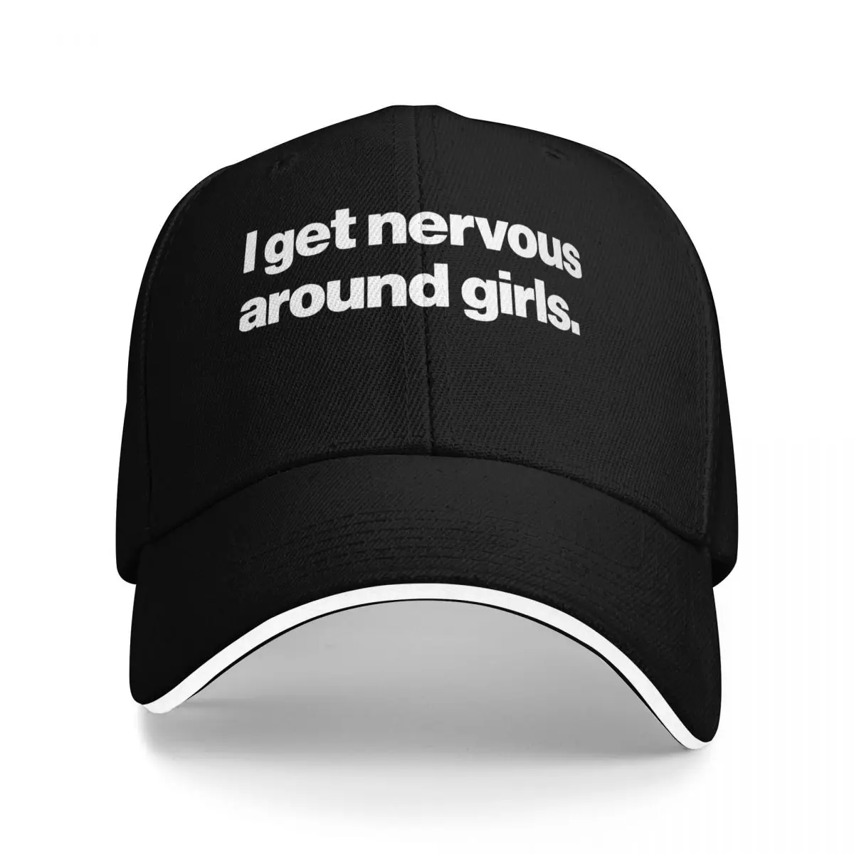 Baseball Caps I Get Nervous Around Girls Trending Casquette Unisex Sport Summer Caps