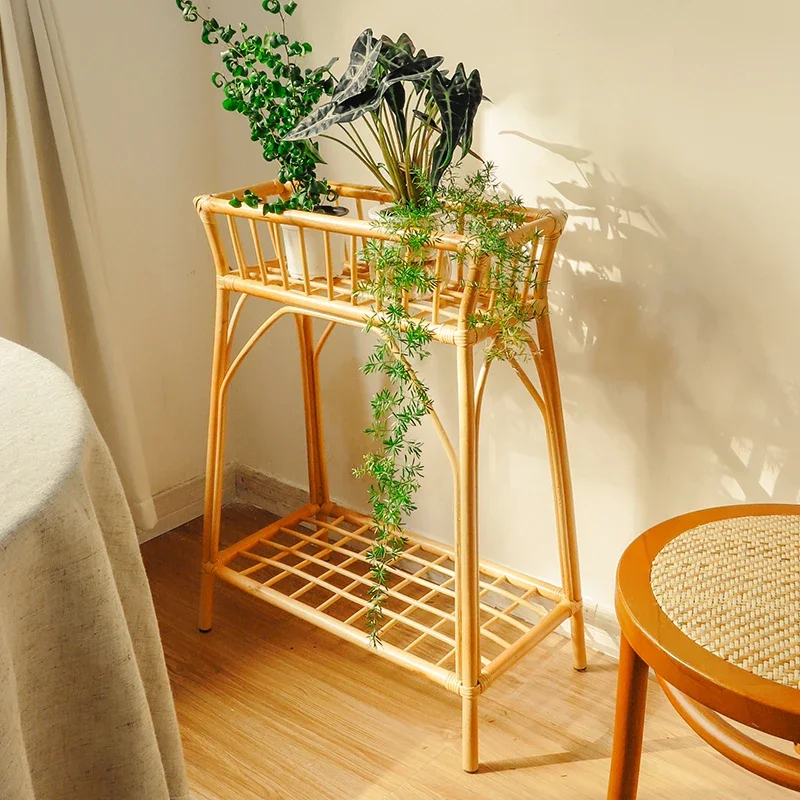 

Multi-layer Solid Wood Flower Shelf Living Room Floor Type Balcony Decoration Storage Rack Succulent Plant Flower Pot Rack