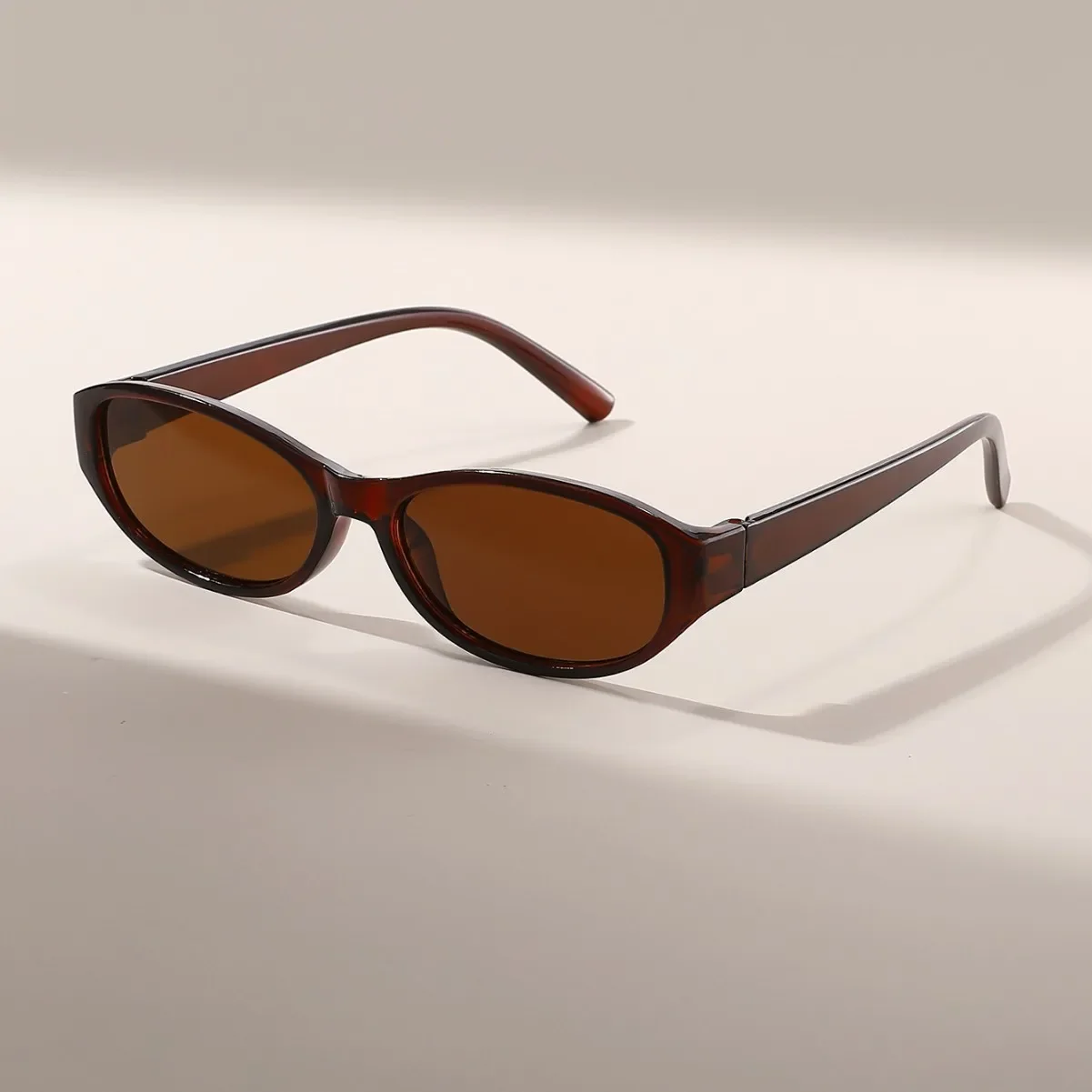 Retro Vintage Oval Sunglasses Woman Brand Designer Round Sun Glasses Men UV400 Punk Style Luxury Eyewear Female Oculus - view 4