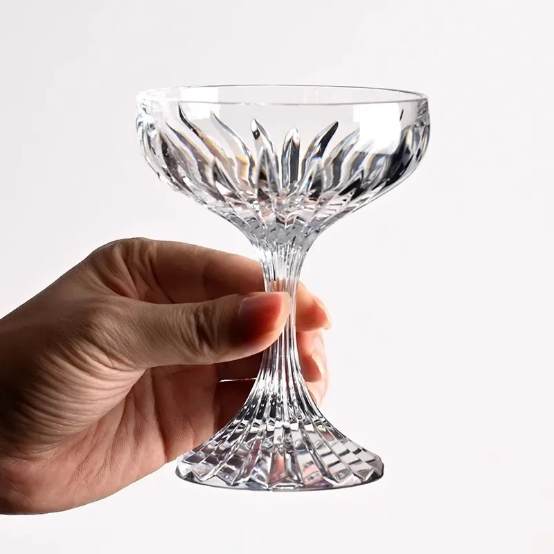 Acrylic Highball Glass Plastic PC Champagne Cup Dish Classic Martini Cocktail Glass Tower Glassware Wine Cup