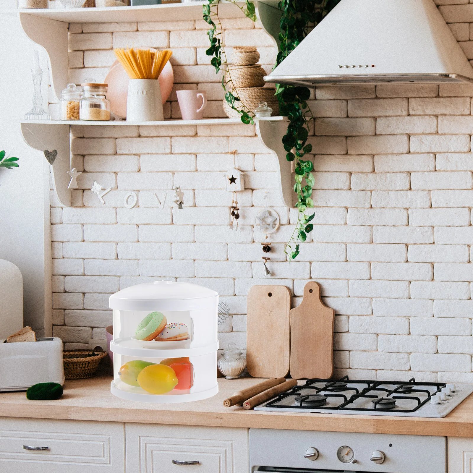 

1Pcs Multi-Layer Dish Cover Food Protector Kitchen Fresh-Keeping Vegetable Storage Box Transparent Sliding Door Insect-Proof