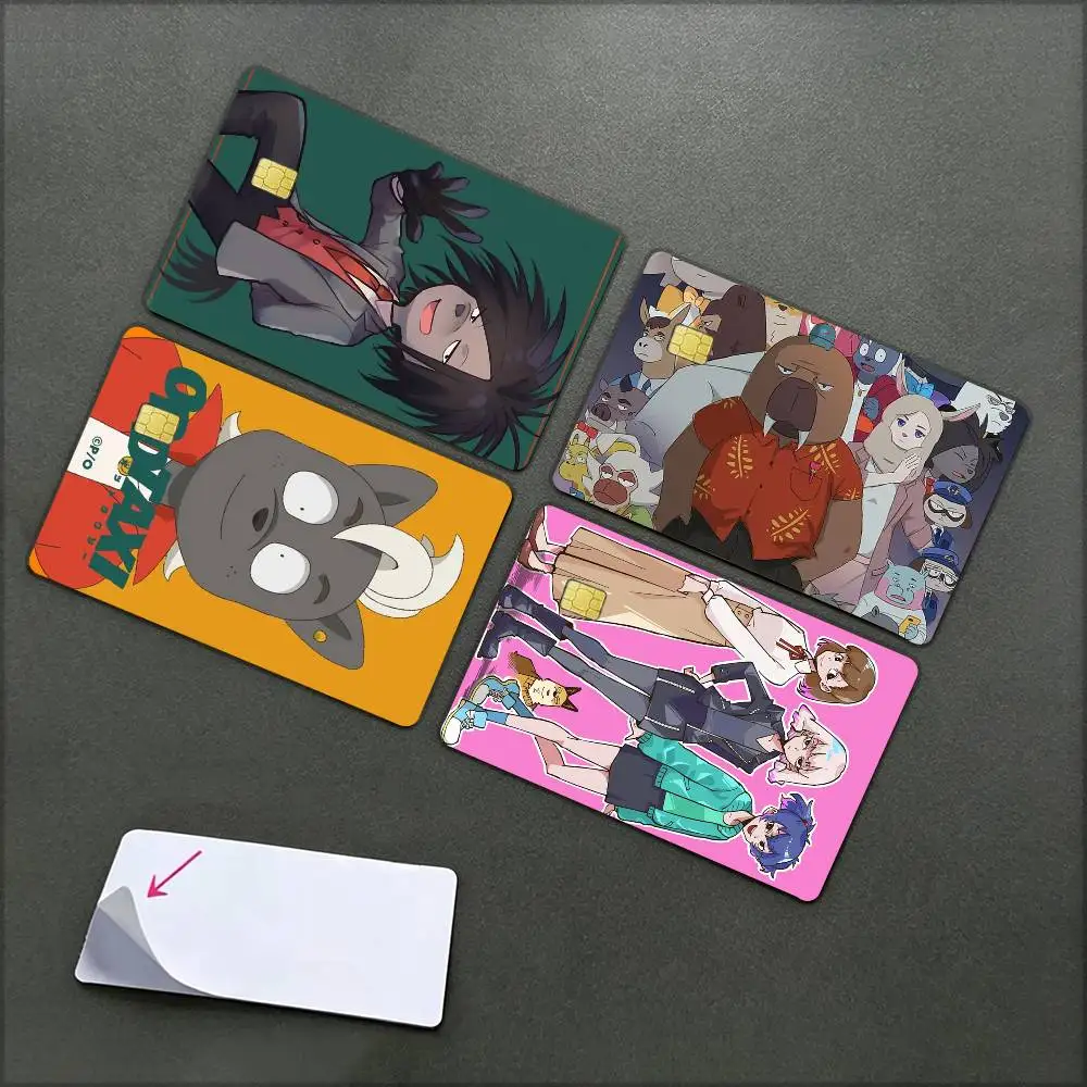 Odd Taxi Anime   Waterproof Film Skin Cover Credit Card Stickers Debit Front Bank Bus Pass