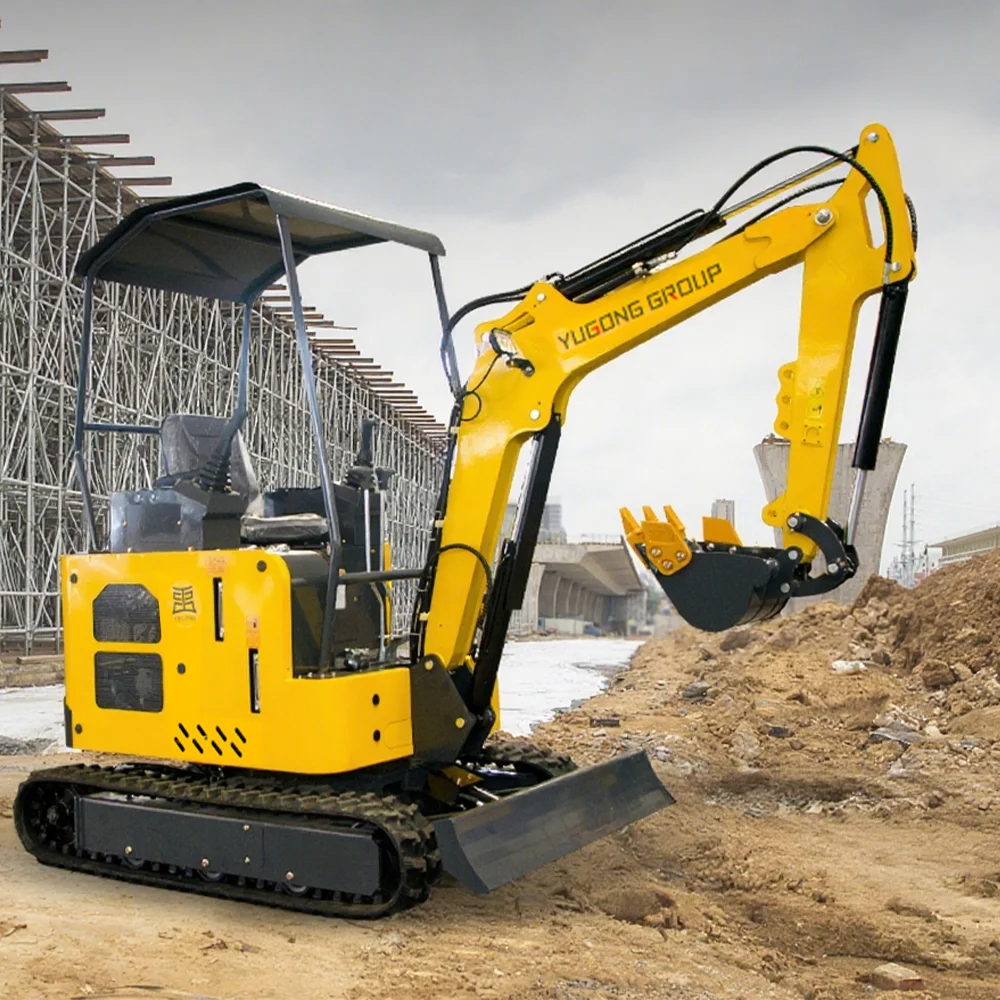 2 Ton Hydraulic Mini Excavator Agricultural Orchard 1 Ton Trench Small Digger 2000 Kg Diesel Home Use Mini Excavator Customized