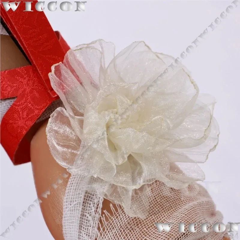 لعبة Phrolova Wuthering Waves Coaplay الأخضر شعر مستعار أحذية الدعامة مثير الأحمر لوليتا فستان فتاة النساء دعوى حفلة الهالوين كوس تخصيص #5