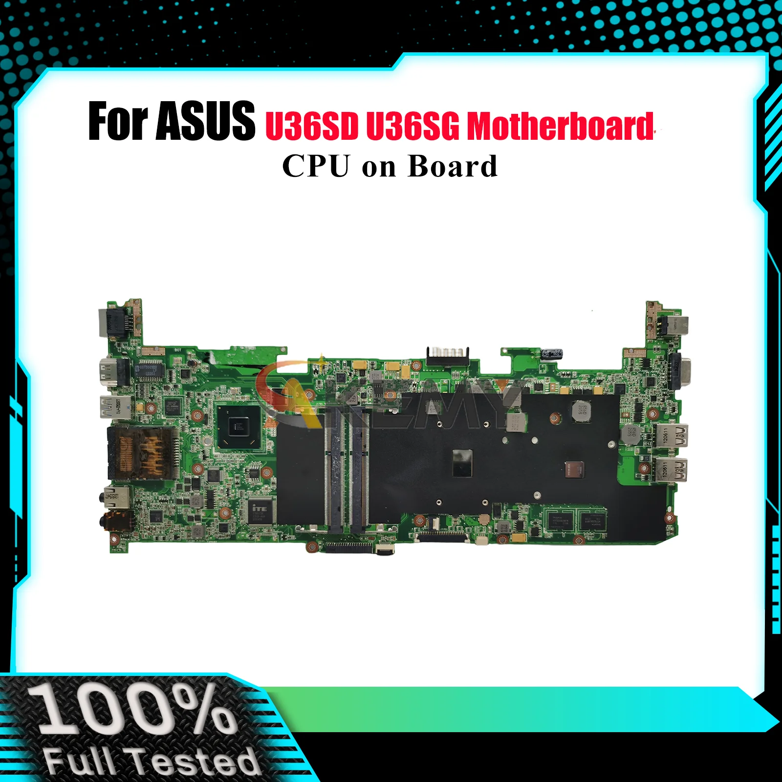 

U36SD Laptop Motherboard For ASUS ZenBook U36SG U36SD U36S Notebook Mainboard With CPU 100% tests OK fast shipping High quality