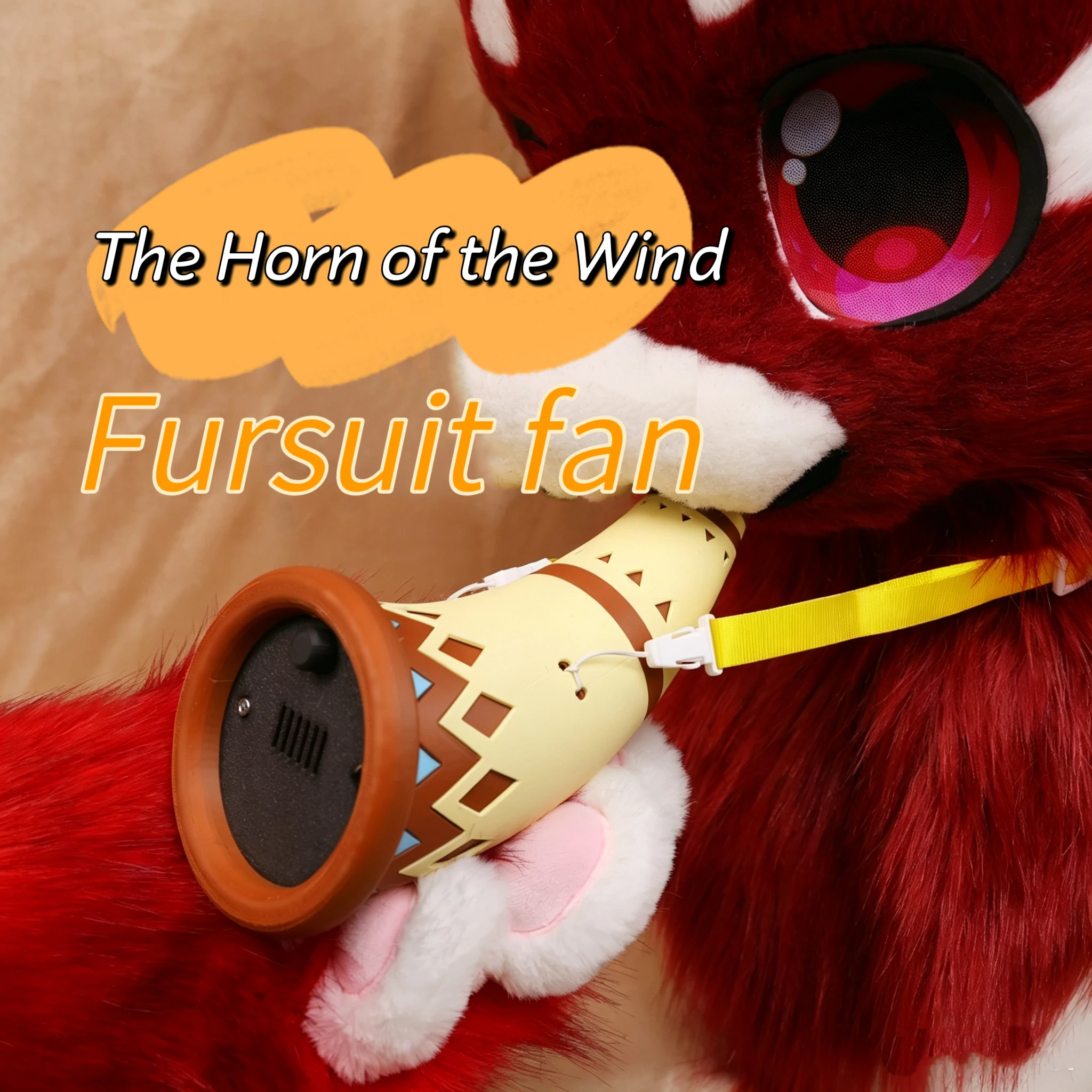 3D Printed PLA Material Fursuit Fan Animal Clothing Tribe Original Personality Summer Cool Fan Anime Festival Accessories