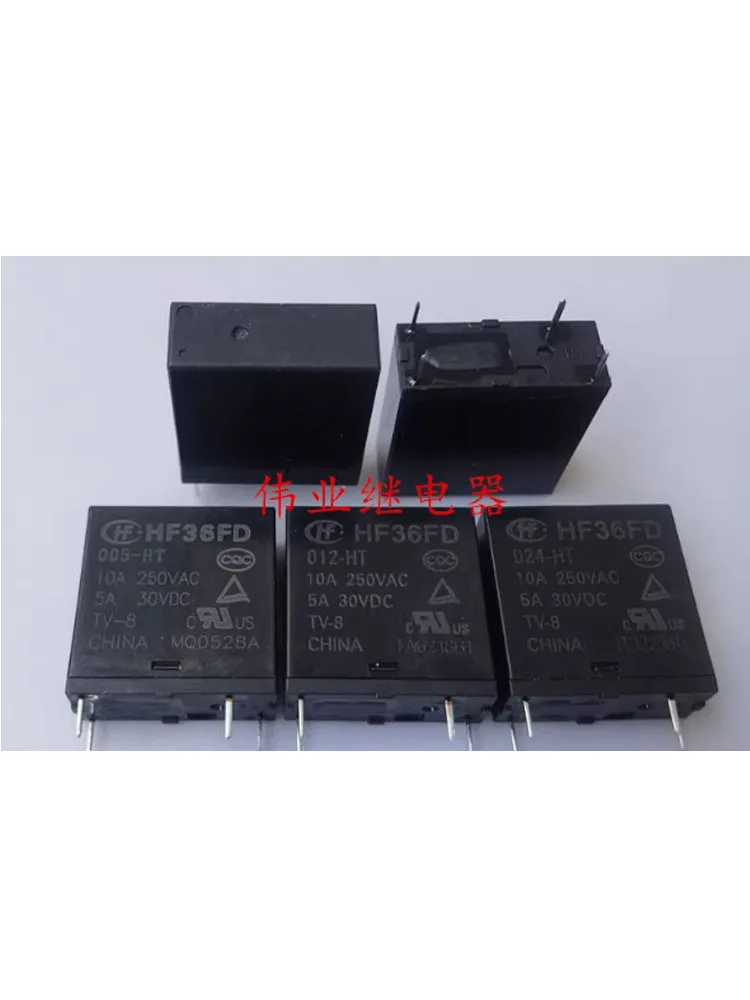 2PCS HF36FD 005-HT 012-HT 024-HT 5V 12V 24V Relay 4Pins