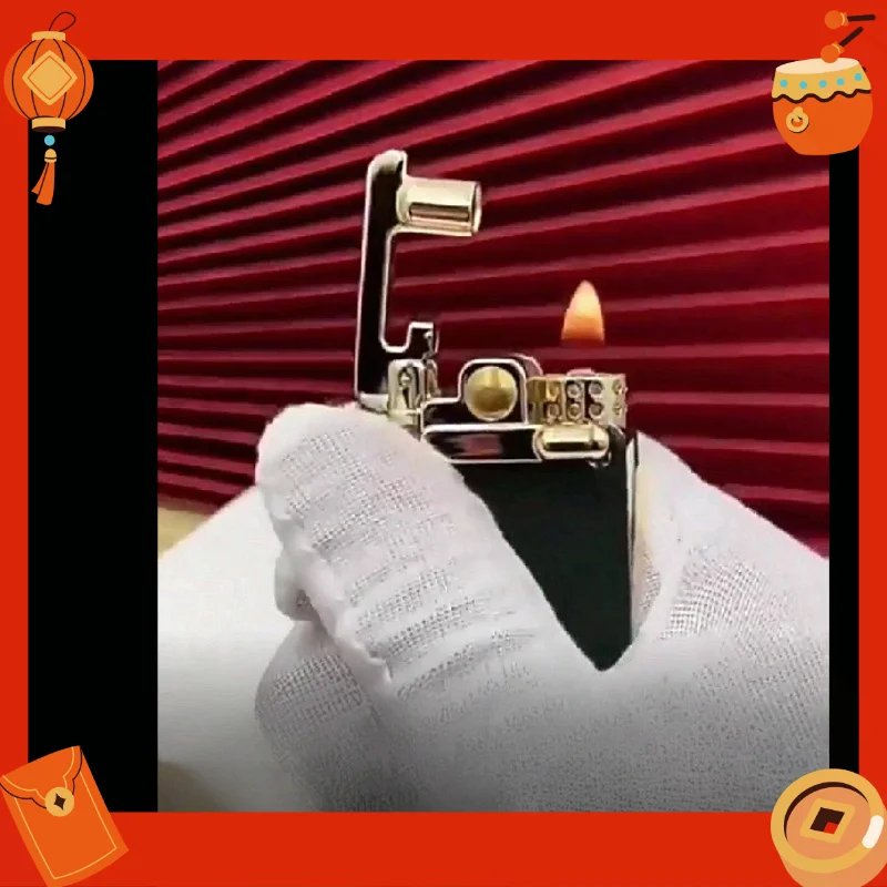 CHIEF Lamp oil Lighter Light Luxury Rocker Ejection Ignition Mechanical Retro Lamp oil Lighter Men's Business Gift Collectible
