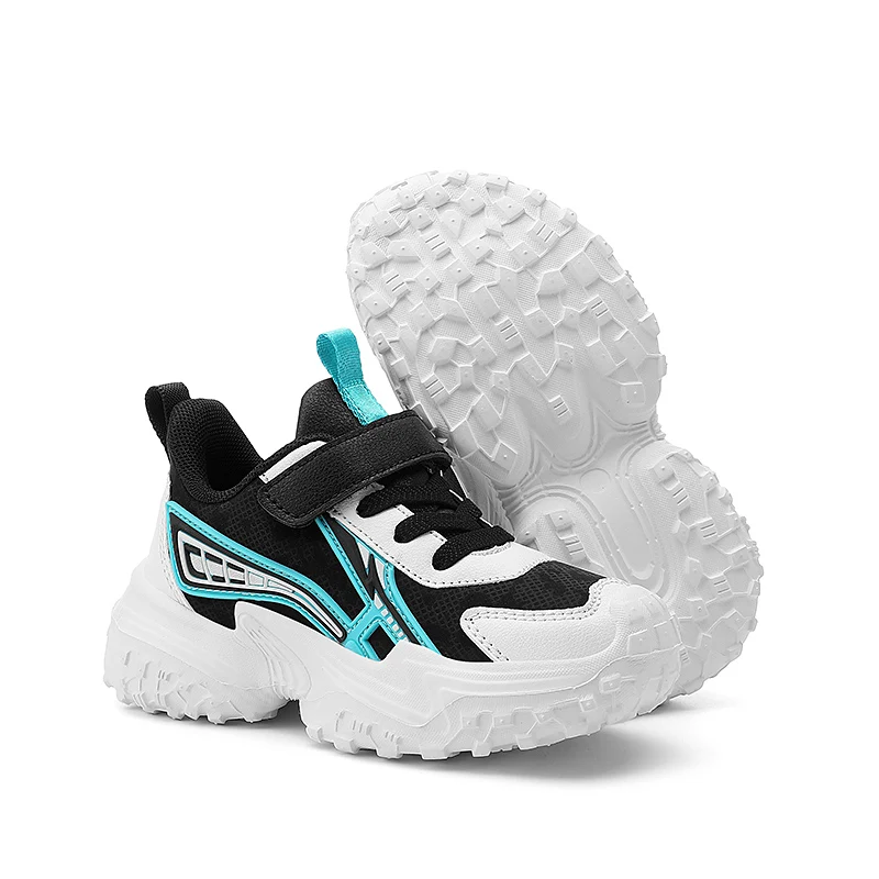 Nieuwe Kinderen Casual Schoenen Ademende Hardloop Tennis Sportschoenen Voor Kinderen Pu Lederen Sneakers Jongens Comfortabele Wandelschoen