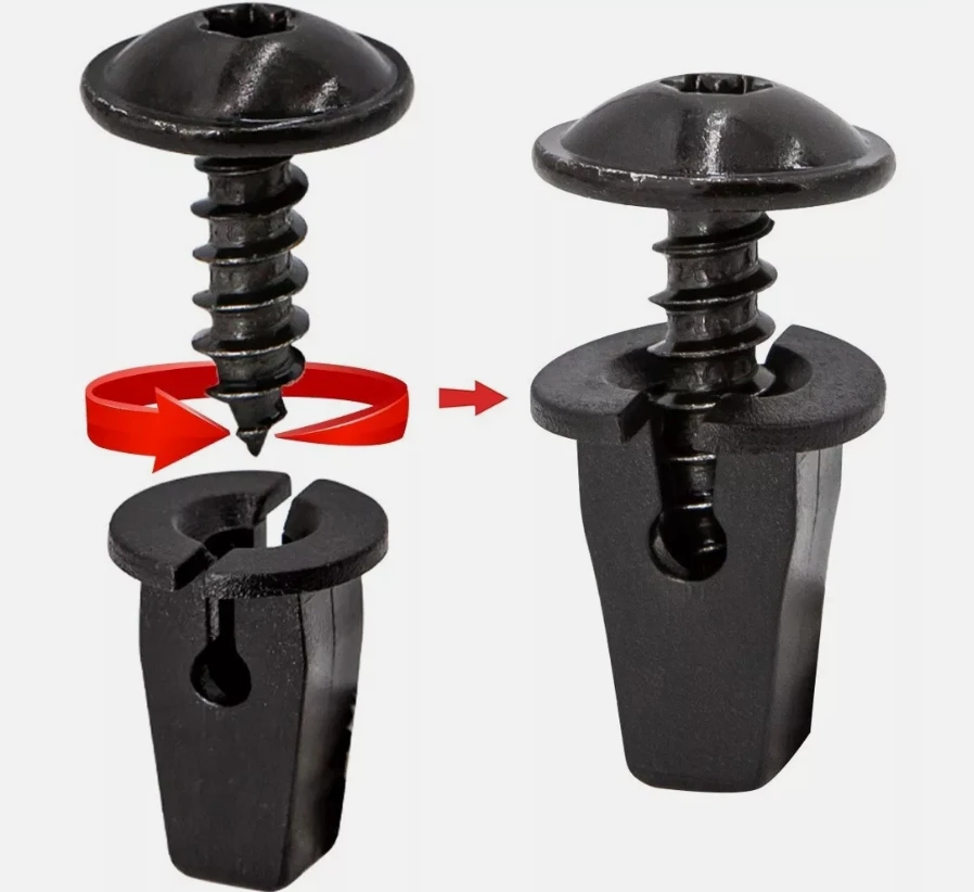 20pcs Car Fender Chassis Trim Mounting Bolts for Vw Torx Screw Bolt Bumper Arch Mud Flaps Splash Guards Undertray Trim Fixing