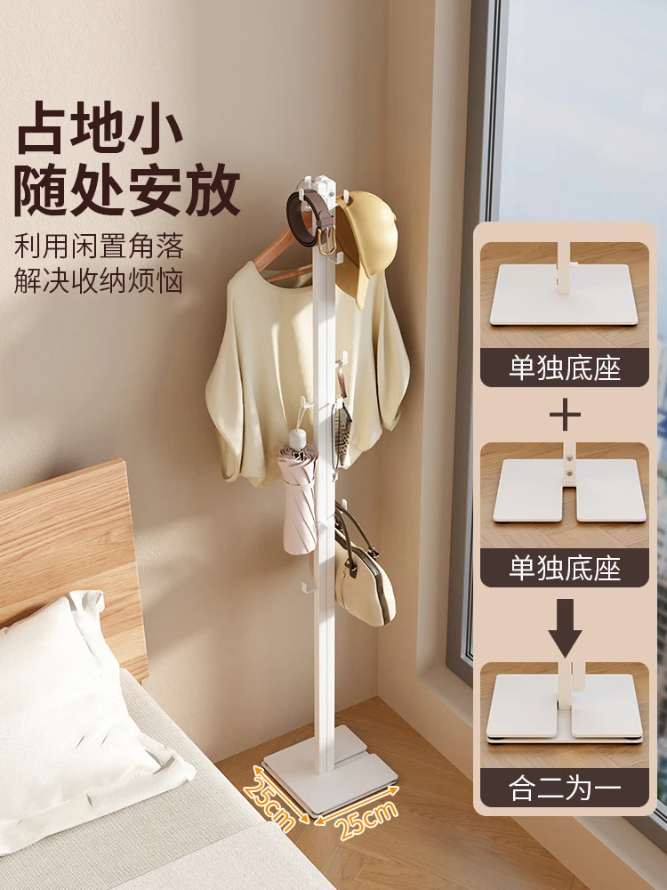 Folding drying rack Household balcony drying quilt drying rod Indoor coat rack