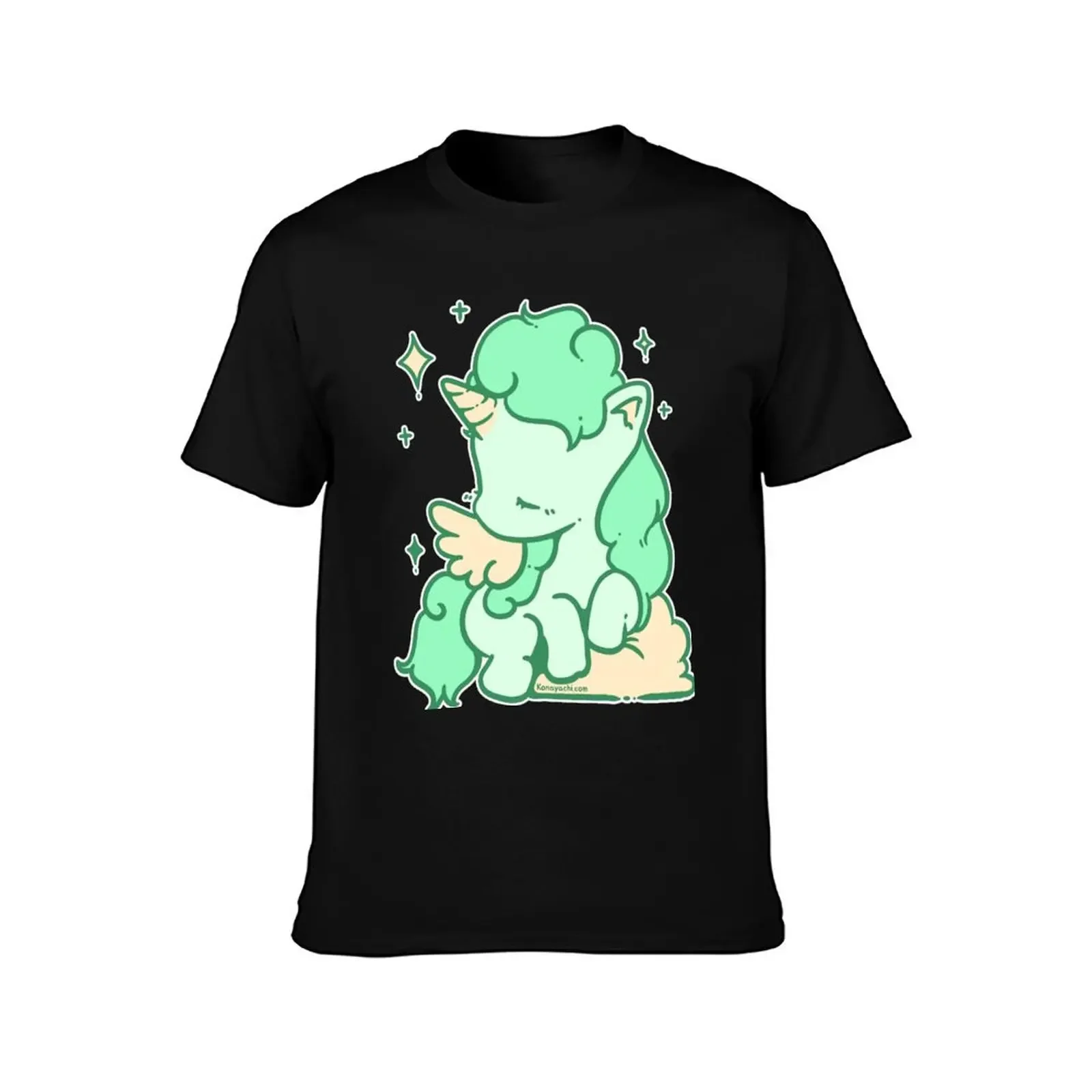 Soft Unicorn (Mint Turquoise) T-Shirt graphic shirts blue archive boys animal print T-shirt men