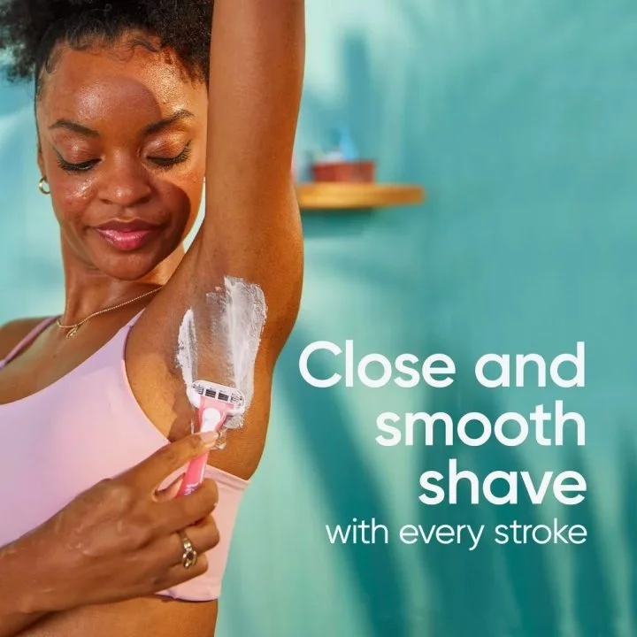 YS00063---Women Safety Razor Blades Face/ Leg/ Armpit/ Bikini Beauty Hair Removal Shaving Compatible Venus Shaver