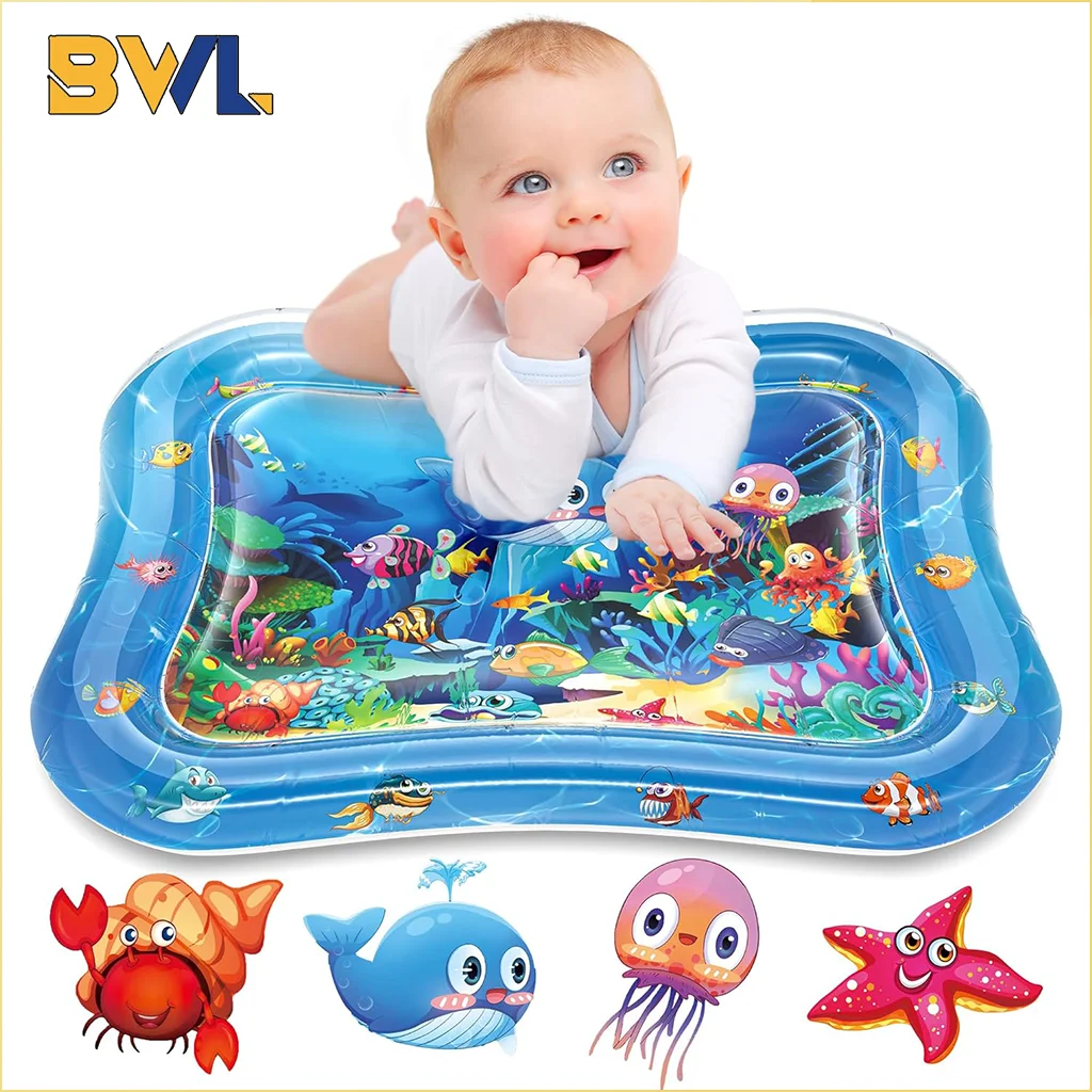 Baby Water Play Mat Inflatable Cushion PVC Infant Tummy Time Toddler Water Pad for Kids Early Education Developing Activity Toys