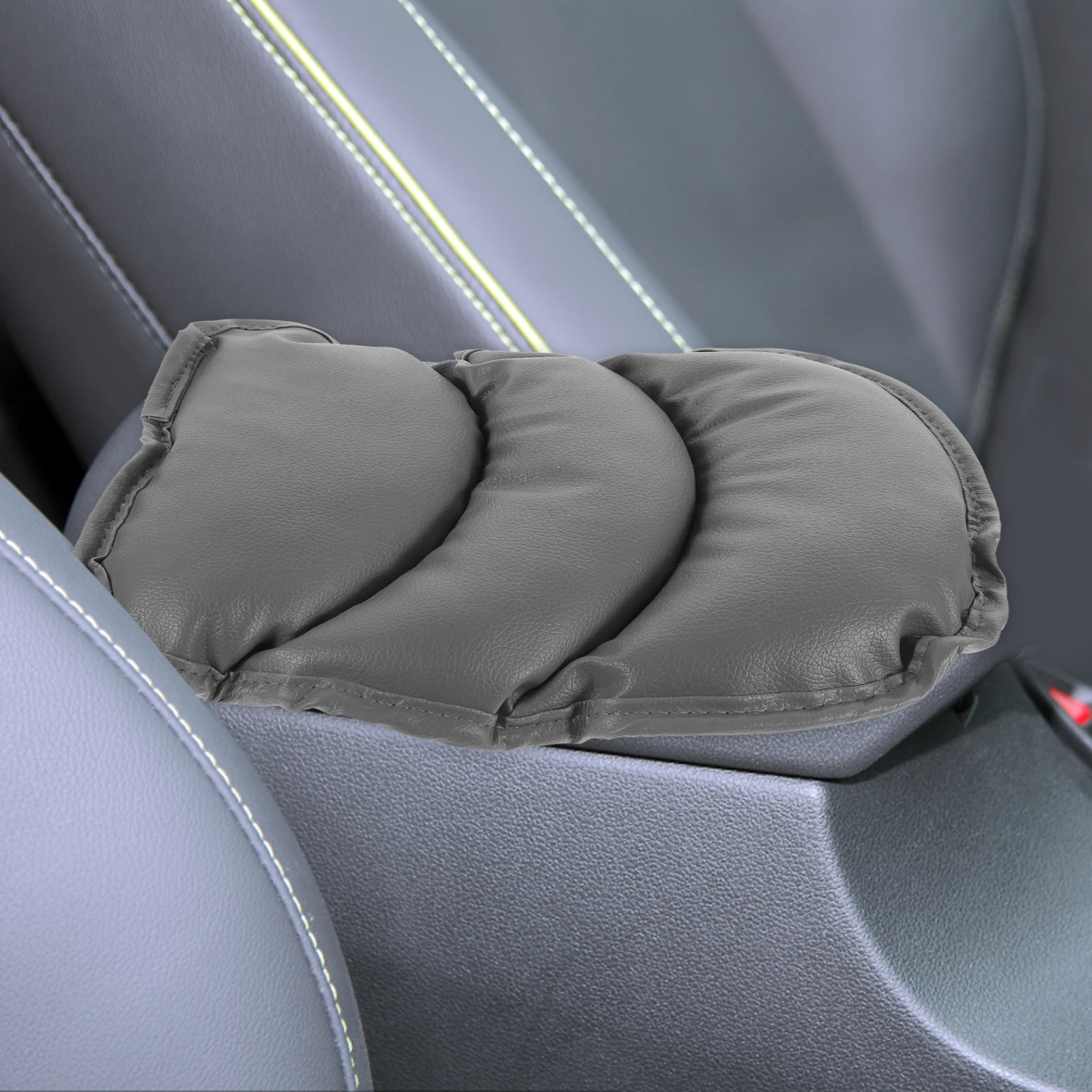 

Arm Rest Padded Cover Cushion Universal Anti slip Brown Grey PU Material Console Box Protector Durable