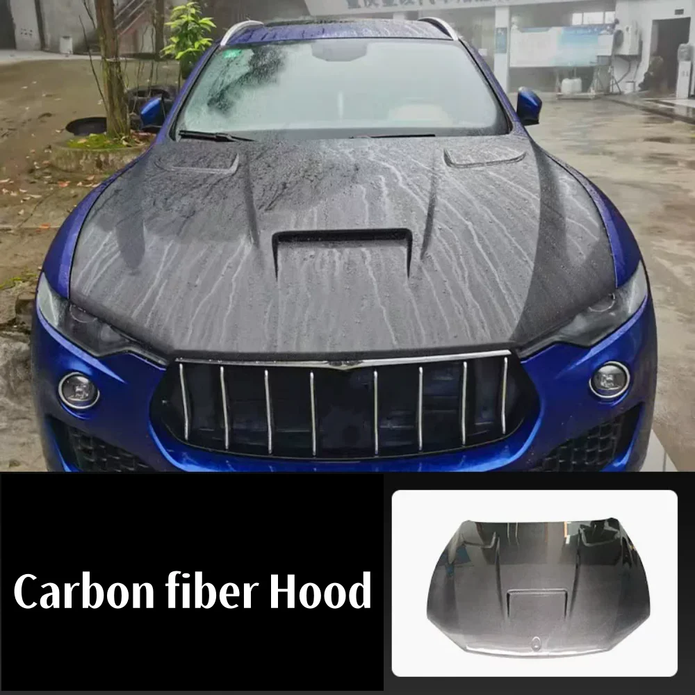 

Carbon fiber Engine cover Hood For Maserati Levante modified Bonnet Hood Body Kit Car accessories