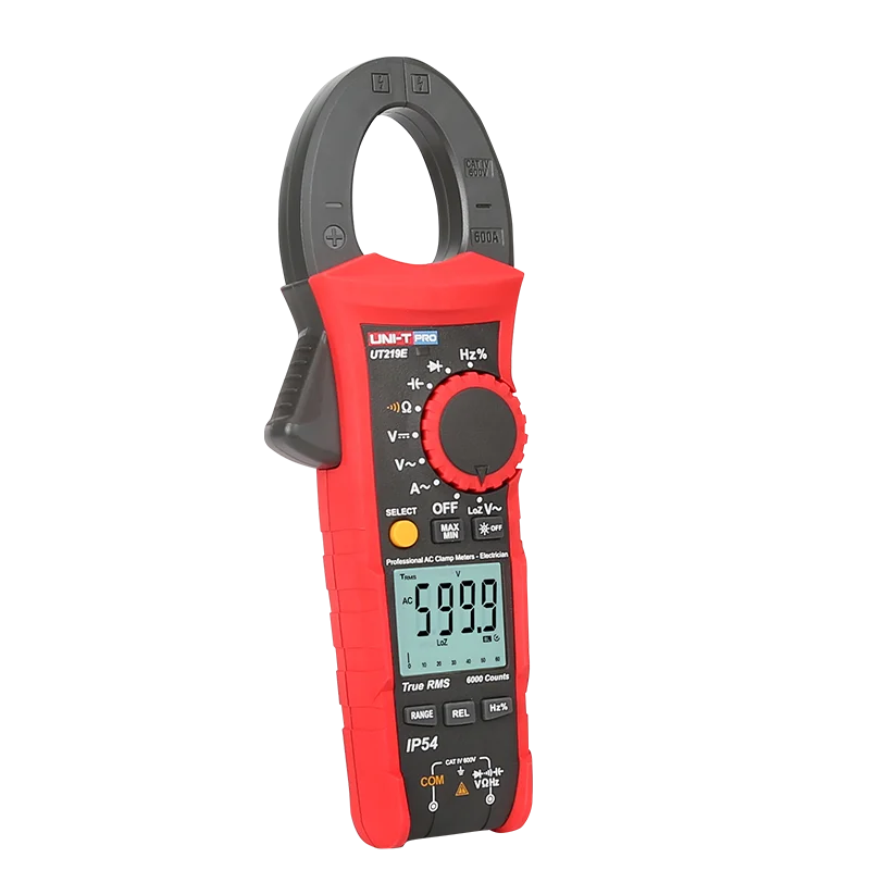 UNI-T Professional Digital Clamp Meter 1000V AC DC UT219 Series True RMS Auto Power Off 3 Phase Motor Sequence Test Inrush