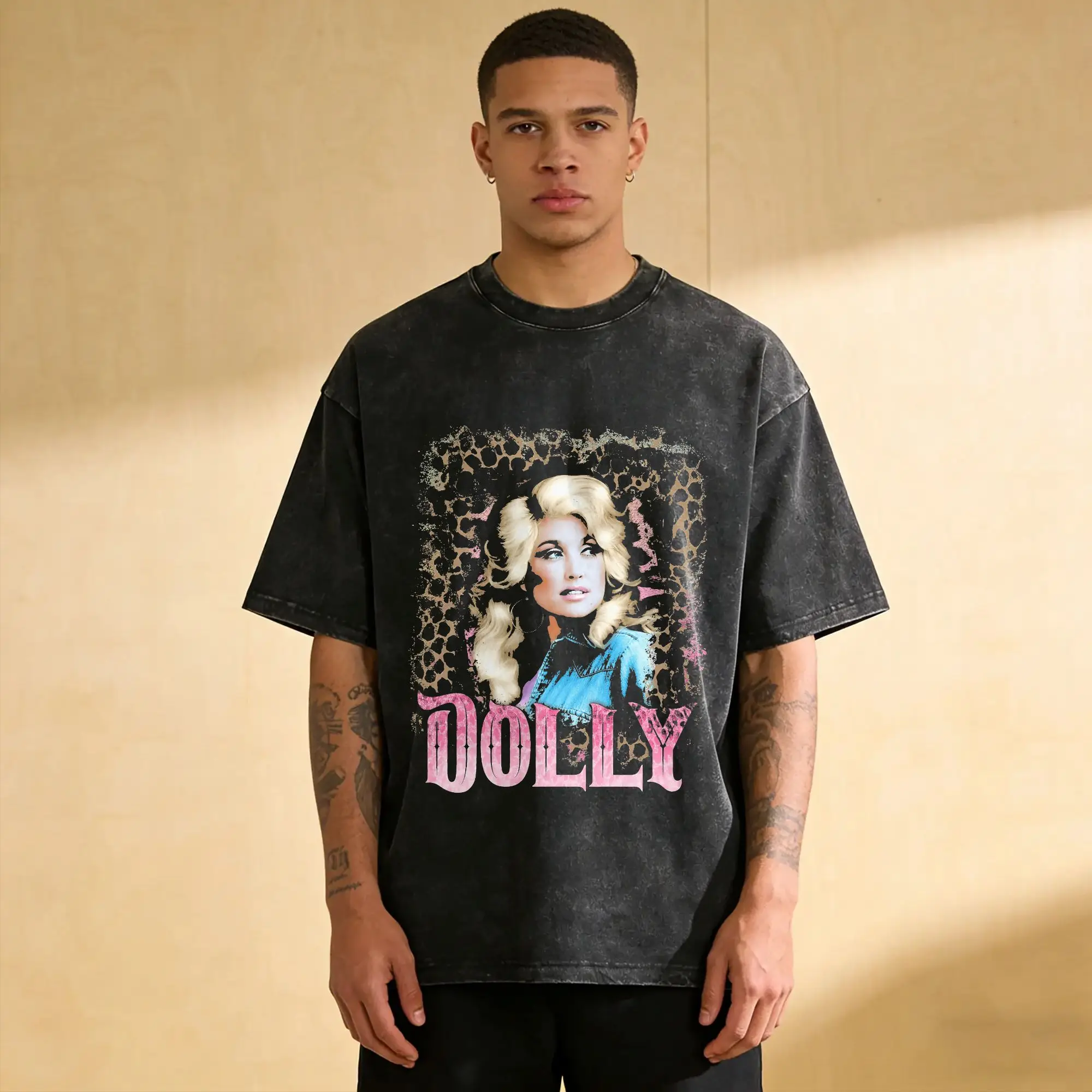 Dolly Parton T-Shirt Summer  Y2K Retro T-Shirts Casual Fashion Tshirt For Men Short-Sleeved Loose Tops