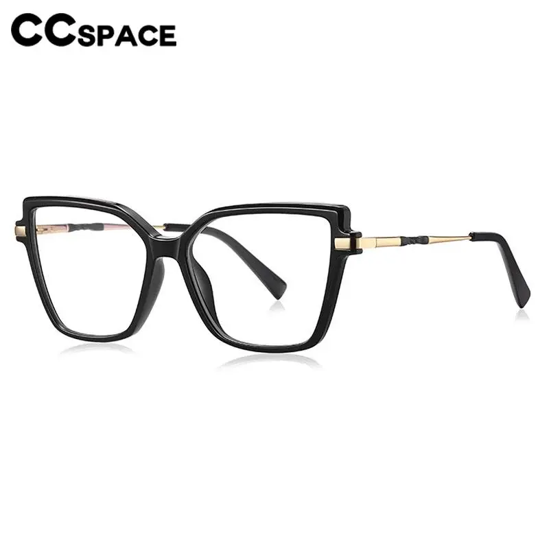 57387 Spring Hinge Anti Blue Light Glasses Fashion Square Spectacles Frames Optical Transparent Prescription Eyeglass