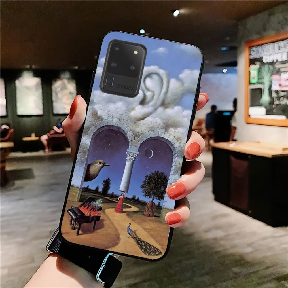 Etui Salvador Dali Painting Phone Case For Samsung S 9 10 20 21 22 23 30 23 24 plus lite Ultra FE S10lite Fundas