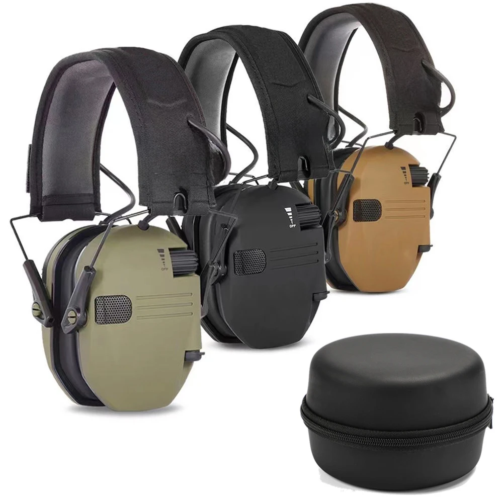 

Outdoor Shooting Electronic Ear Muffs, Tactical Sound Insulation, Intelligent Noise Cancelling Earmuffs,Tactical Headset