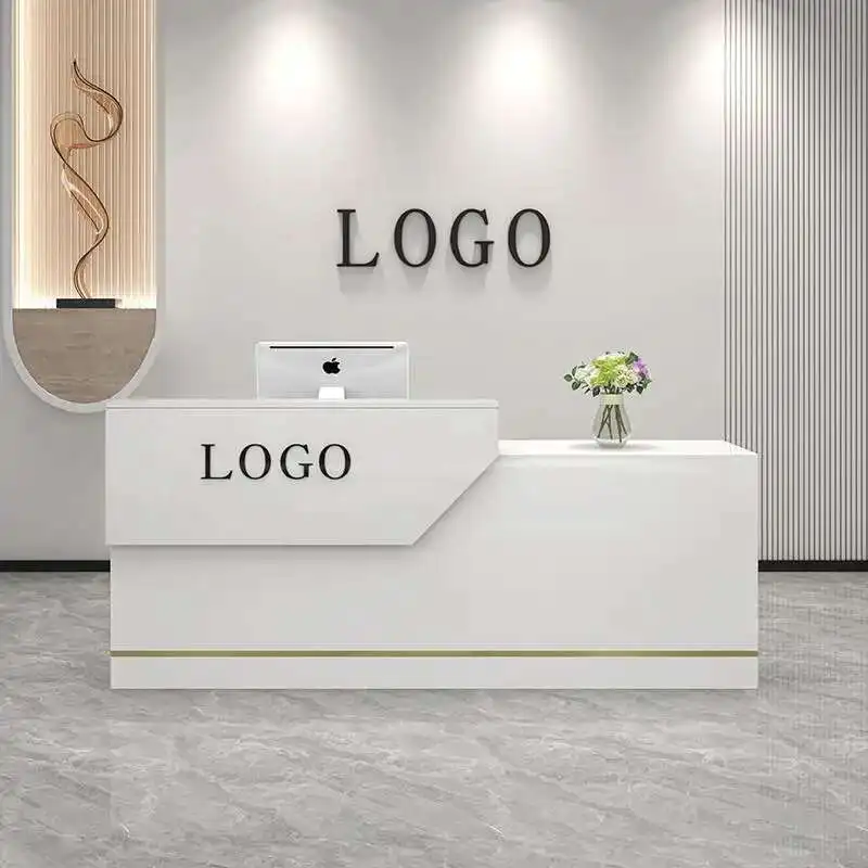 

Clinic Salon Reception Desks Display Counter Modern Luxury Reception Desks Premium Office Mueble De Recepción Unique Furniture