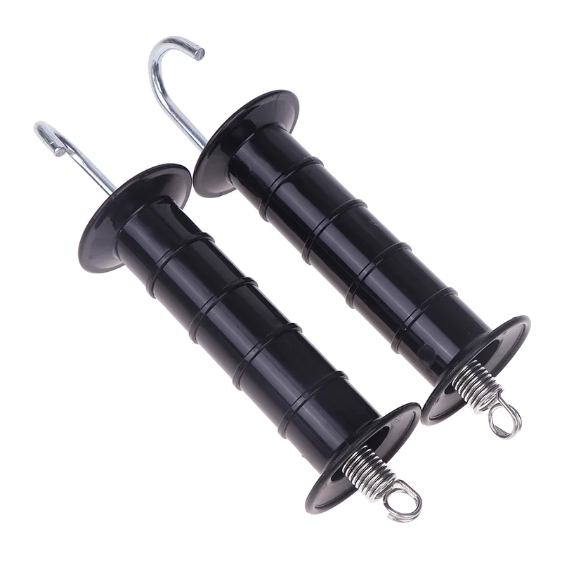 2PCS พลาสติกรั้วไฟฟ้าประตูฤดูใบไม้ผลิสําหรับฟาร์มสัตว์ป่าลิงปศุสัตว์สวนรั้วไฟฟ้าระบบประตูจับ