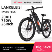 LANKELEISI RV800 PLUS Adult E-Bicycle 750W 48V20AH City Ebicycle 26 inch Wide Tire Non Foldable LCD Instrument Electric Bicycle