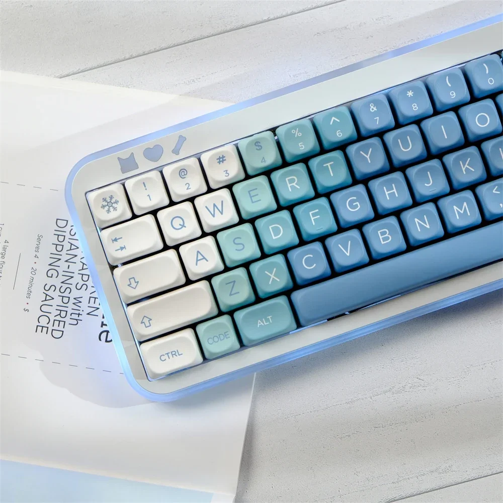 

129 Key Snow Monster PBT Keycap MOA Profile Dye Sublimation Keycap For Gaming Mechanical Keyboard Keycap MX Switch MOA Key Caps