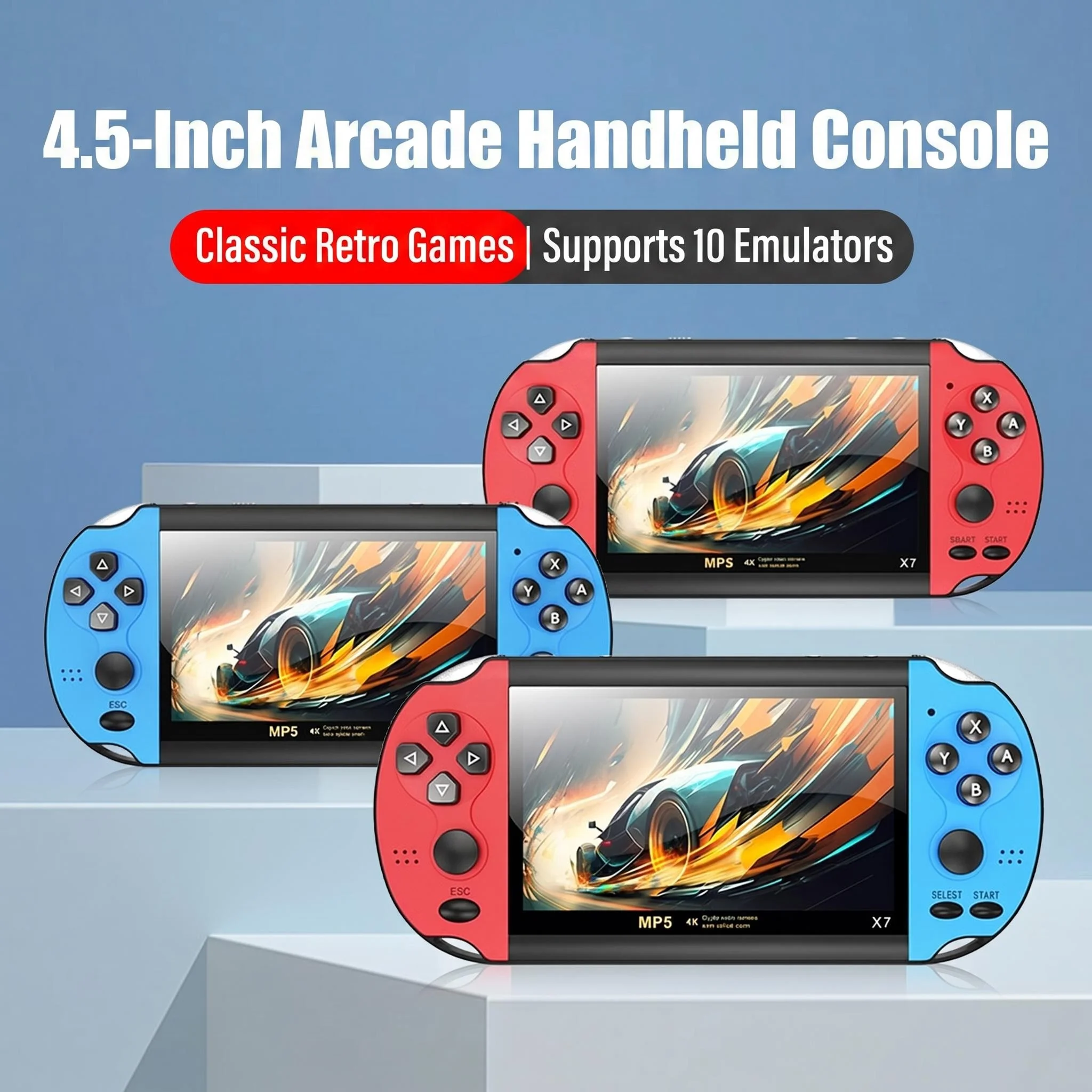 Gaming Console X7 - X7 Taşınabilir Retro El Oyun Konsolu