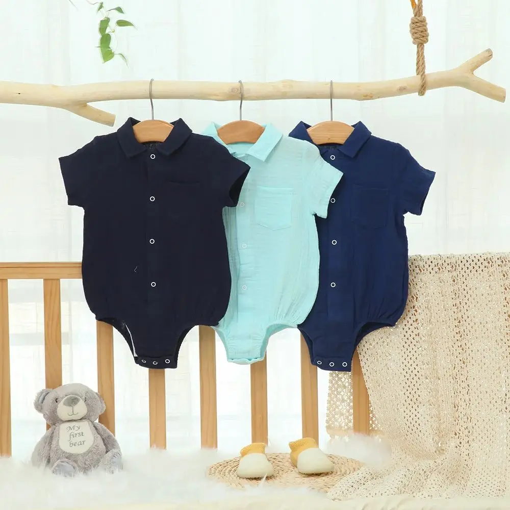 

3P дышащие детские костюмы для ползания, мягкий хлопковый комбинезон для малышей, костюм для ползания, однотонный комбинезон для новорожденных, комбинезон с запахом, одежда