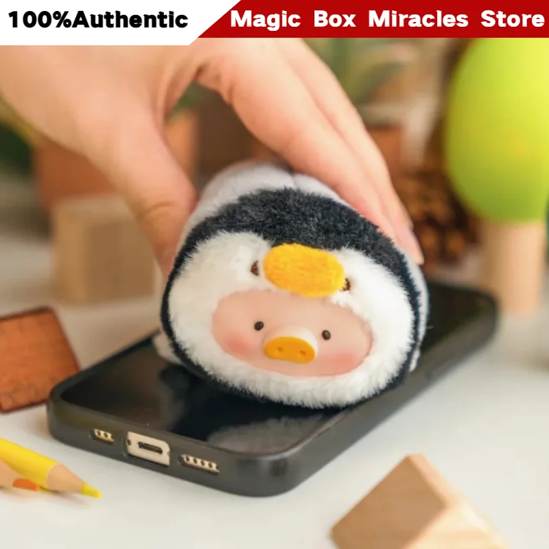 Nuevo Lulu el Cerdito Oficial, Serie Animal Party 2, Caja Sorpresa, Peluche con Cara de Lulu Acostado, Colgante para Bolso, Decoración, Regalo para Coleccionistas Adultos