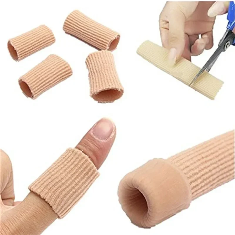 1pc Piedi Correttore Dito Correttore Solette Tessuto Gel Tubo di Silicone Borsite Dita Dei Piedi Separatore Divisore Protezione Calli