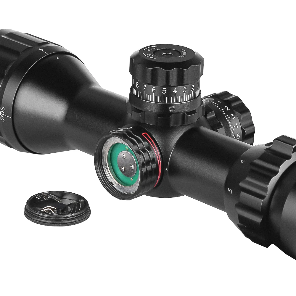 SPINA OPTICS 3-9x32 AOIR Tacticle Riflescope Red/Green Dot Illuminated Mil-dot Optic Sight Rifle Scope For BB Gun Pistol Rifle view 3