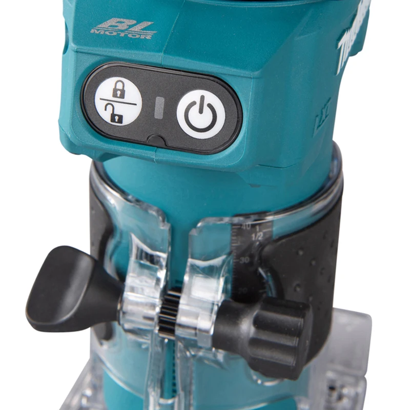 Makita DRT52Z 18V LXT Cordless Brushless Laminate Trimmer 30000RPM No Load Speed Rubberised Soft Grip Power Tools