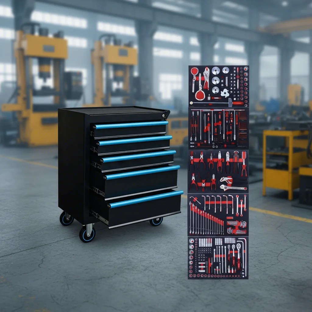 

Многофункциональный шкаф-тележка с ящиками, OEM-производство, большой емкости, для гаража и хранения