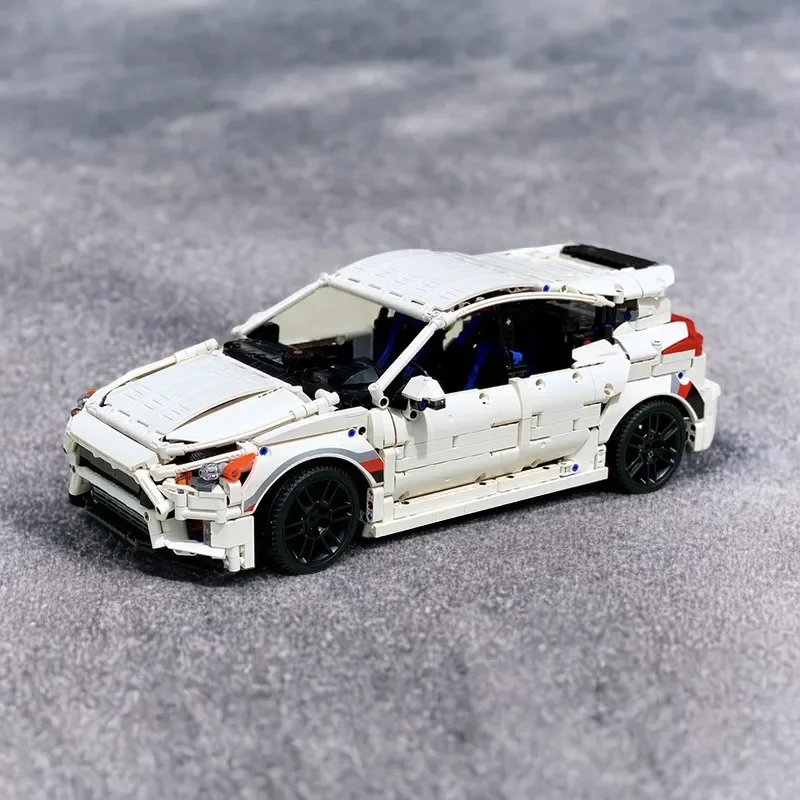 

2982-Piece Fordsss Focus RS MK3 Manual Version Custom Building Blocks Model, 1:10 Scale Assembly Kit, Feature-Rich