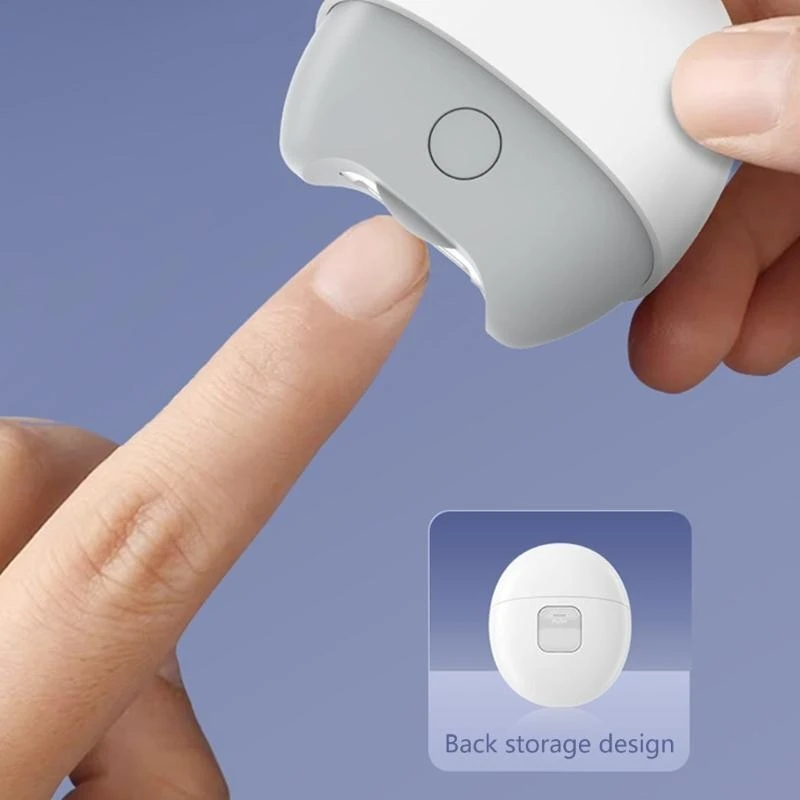 

J15U Gentle Electric Nails Care Tool For Infants Offering LED Lighting Solution Grooming Nails Trimmer Baby Nails Trimmer