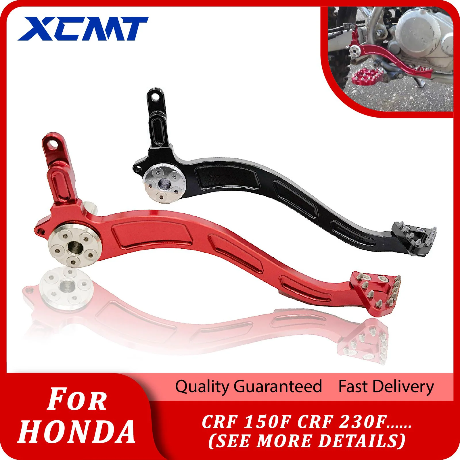 

Motorcycle CNC Aluminum Rear Brake Pedal Lever For Honda CRF 150F 230F CRF150F CRF230F 150 230 F 2003-2020 Enduro Dirt Pit Bike