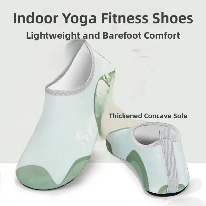 Indoor Fitness Shoes Anti-slip Soft Bottom Running Machine Yoga Training Shoes Quiet Jump Rope Shock Absorption Home Use