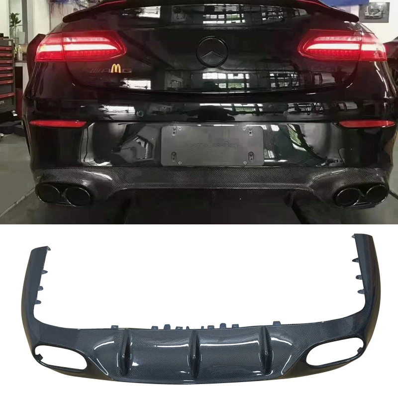 C238 COUPE E300 E260 upgraded E53 AMG carbon fiber rear diffuser lip For E-Class C238 COUPE 2017-2022custom