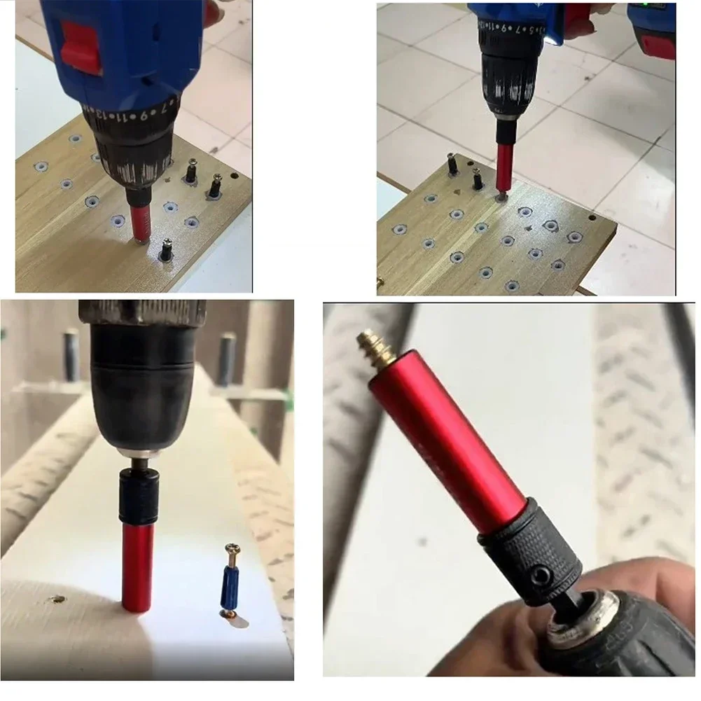 

60mm Adjustable Screwdriver Bit Extension Rod 1/4 Inch Hex Shank Quick Connect Drill Bit Extension Rod Hand Tools