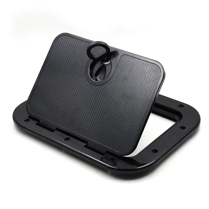 Marine Deck Plate Access Cover Hatch Lock for Boat Kayak Canoe White Black Inspection Pull Out Latch Marine Hardware Fitting view 3