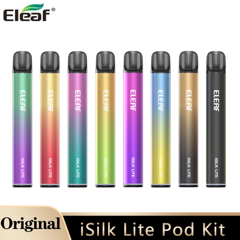 Original Eleaf iSilk Lite Pod Kit 10W 500mAh Akku 2ml Kartusche 1,0 Ohm Mesh Coil Elektronische Zigarette Verdampfer Vape