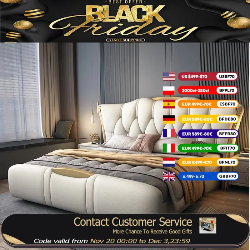 

Girls Comforter Double Bed Waterproof Platform Storage Monster Double Bed Bases Queen Bedframe Letto Matrimoniale Home Furniture